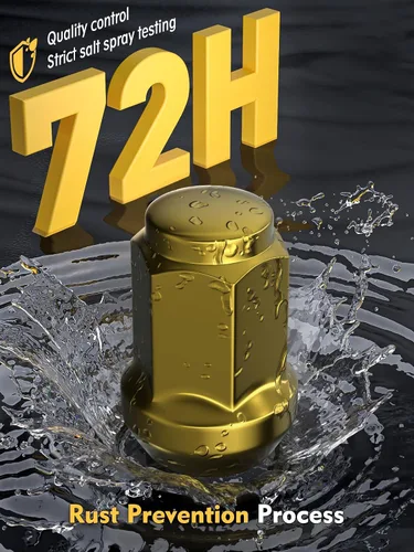 Miniatura 3 de MIKKUPPA Tuercas de Orejeta Doradas M12x1.5 - Repuesto para Ford Fusion 2006-2019, Focus 2000-2019, Escape 2001-2023 Rueda de Posventa - 20pcs Dorado