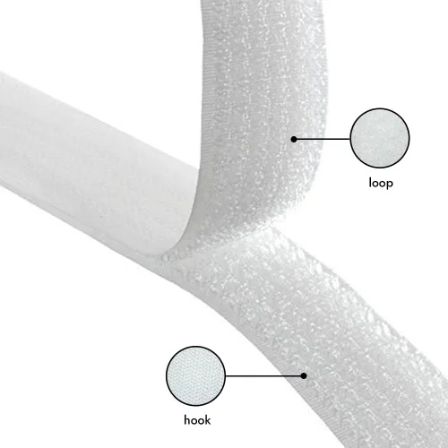 Miniatura 5 de Cinta de velcro para coser de 3/4 pulgadas de ancho, color blanco, no adhesiva, de nailon blanco de 1 yarda de longitud, juego de sujetadores
