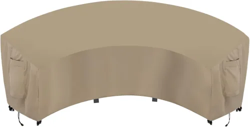 Miniatura 28 de OutdoorLines Funda seccional curvada impermeable para exteriores, resistente a los rayos UV, resistente al viento, para terraza, césped y patio