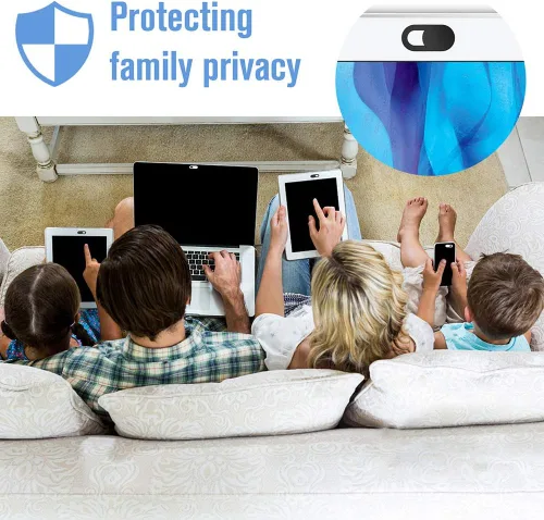 Miniatura 5 de Funda para cámara web, [paquete de 6] Funda ultrafina para cámara web para laptop, compatible con cámara para MacBook, laptop, PC, computadora