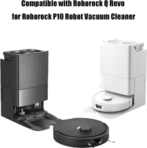 Miniatura 2 de Juego de accesorios de repuesto para Roborock Q Revo Robot Aspirador Partes de repuesto, cepillo principal, cepillo lateral, bolsas para polvo, paño