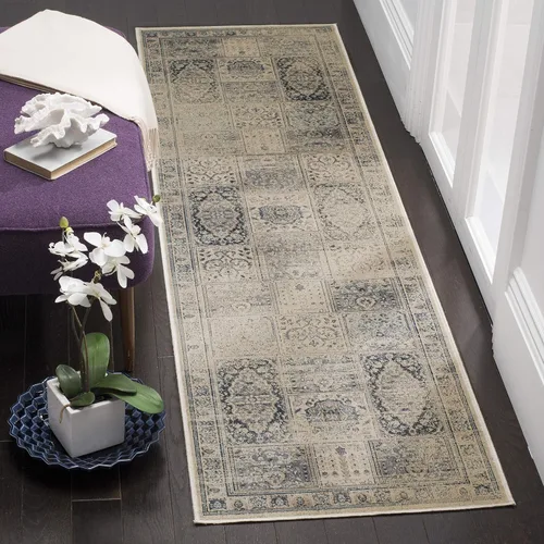 Miniatura 12 de SAFAVIEH Vintage Collection - Alfombra de pasillo de 2 pies 2 pulgadas x 6 pies, morado y fucsia, viscosa, diseño oriental envejecido