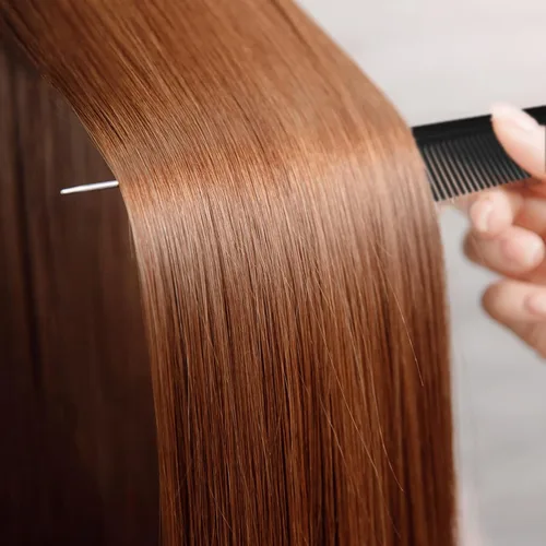 Miniatura 4 de Peine de cola de rata de 9.3 pulgadas para estilista, peines de separación para trenzar el cabello, peine de cola de rata con cola de metal