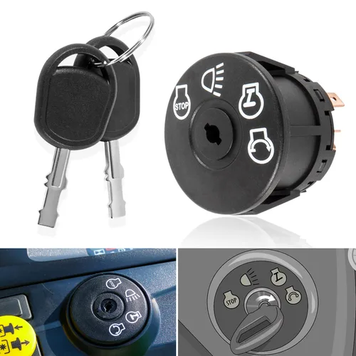 Interruptor de encendido de arranque con 2 llaves para tractor X100 Series X300 X304 X310 X320 X324 X330 X340 X350 X354 X360 X370 X380 X384 X390