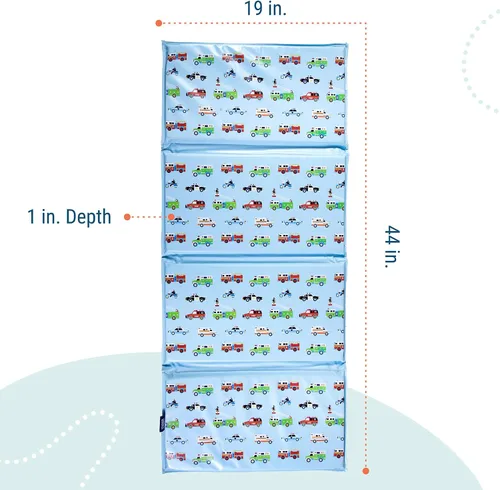 Miniatura 5 de Wildkin Alfombrilla de vinilo para siesta para niños, plegable, duradera, para guardería y preescolar