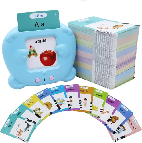 MAYAPHILOS - Tarjetas didácticas del alfabeto con sonido para niños de 3-8 años, 510 palabras, juguete educativo interactivo Montessori, regalos de