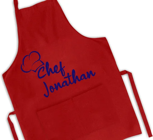 Miniatura 5 de Delantal de chef personalizado, delantal para mujeres u hombres con bolsillos, delantales de cocina para mujeres, delantal de chef para hombres