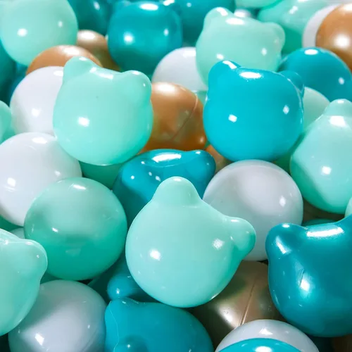 Miniatura 11 de GOGOSO Bear Ball Pit Balls Shapes BPA Free Plastic Play Balls Crush Proof Kids Toddlers Baby Pastel Pelotas Toy Shaped Giant Friendship Bracelet