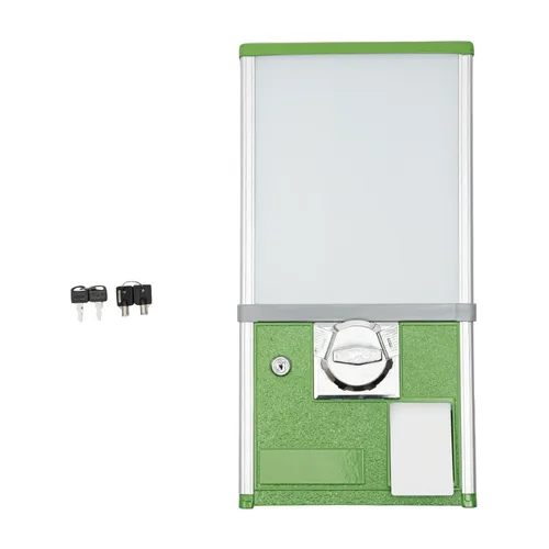 Miniatura 7 de Máquina expendedora comercial Máquina expendedora de cápsulas de 21 pulgadas para 1.77-1.97 pulgadas Twist Egg Candy Gumball Toy Máquina Verde