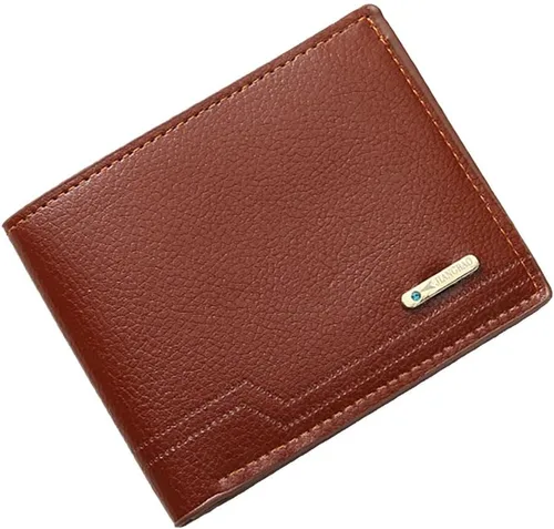 Miniatura 59 de Cartera delgada para hombre con monedero, cartera minimalista con cremallera, carteras plegables para hombre con tarjetero de crédito, cartera