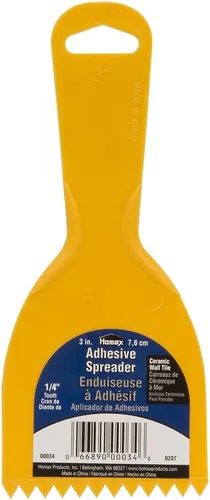 Miniatura 13 de Homax Esparcidor adhesivo, 8 pulgadas, diente de 3/16 pulgadas, esparcidor de pisos de madera dura, naranja
