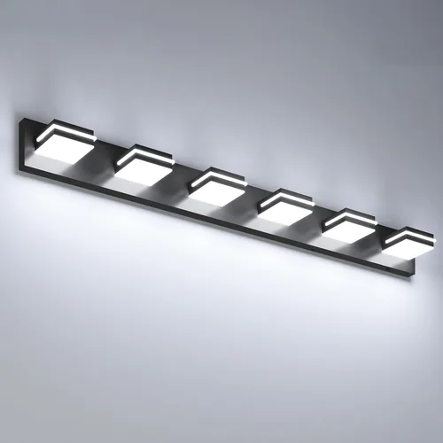Miniatura 10 de VOLISUN 5CCT Lámparas de Baño sobre Espejo, Regulables, Cabezal Giratorio 360°, 24 pulgadas, 3 Lámparas de Tocador de Baño, Luces LED de Tocador