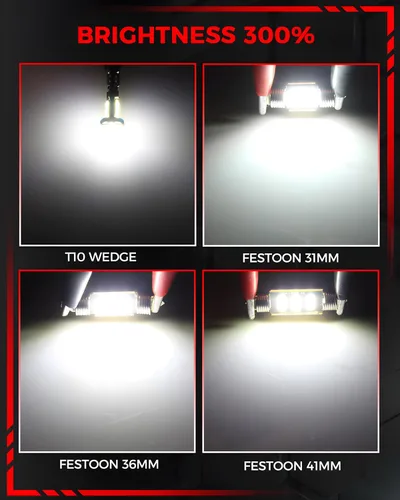 Miniatura 6 de Kit de luces LED para interiores de repuesto para Chevrolet Chevy Corvette C6 2005 2006 2007 2008 2009 2010 2011 2012 2013, bombillas blancas