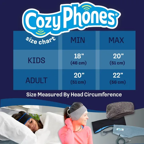 Miniatura 7 de CozyPhones auriculares para dormir y bolsa de viaje, forro de malla Lycra Cool y altavoces ultra delgados. Perfecto para dormir, hacer deportes