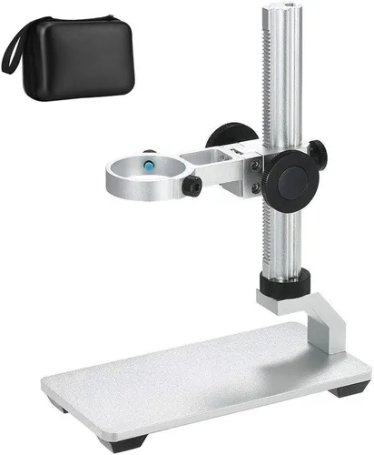 Miniatura 5 de Microscopio USB con soporte de metal mejorado y funda de transporte portátil, cámara endoscopio digital compatible con teléfonos Windows Mac Android
