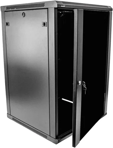 Miniatura 8 de Navepoint 9U Deluxe IT - Gabinete para montaje en pared, 19 pulgadas, rack de red de servidores con puerta de vidrio con bloqueo, 24 pulgadas