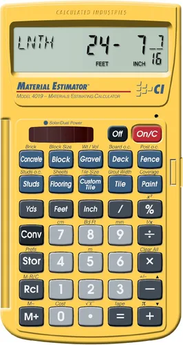 Miniatura 5 de Calculated Industries 44080 Construction Master Pro-Desktop Calculadora de construcción avanzada de pies/pulgadas/fracciones y calculadora