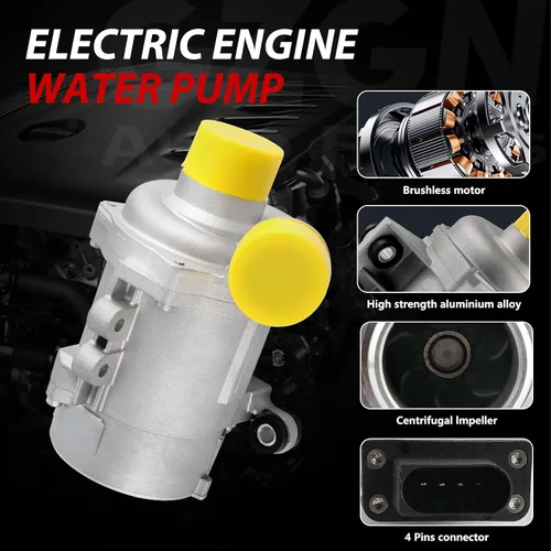Miniatura 4 de Bomba de agua de motor eléctrico compatible con BMW 328i/328i xDrive 528i/528i xDrive 128i X3 X5 X1 Z4 2007-2016 N51/N52/N52N 3.0L aspirado