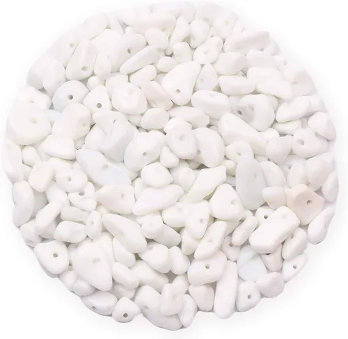Miniatura 31 de 500 cuentas de piedra natural con virutas naturales, citrino de 0.317 a 0.315 pulgadas, piedras preciosas irregulares de cristal curativo, cuentas