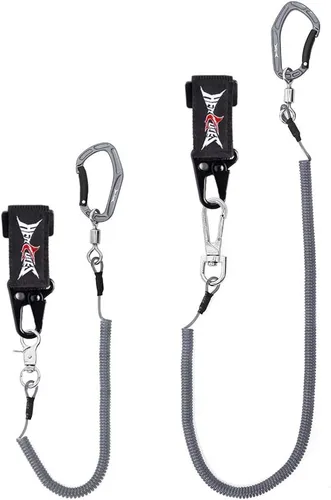 Miniatura 9 de HERCULES M4 Fishing Lanyard, Fishing Pole Tether, Kayak Paddle Leash, Heavy Duty Retractable Coiled Lanyard for Fishing, Rods, Pliers, Boating