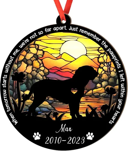 Miniatura 85 de Adorno personalizado para atrapasoles de sabueso afgano, adorno de Navidad de sabueso afgano – Regalo para perro amante, sabueso afgano