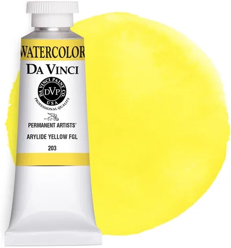 Miniatura 44 de DA VINCI PAINTS Pintura de acuarela para artista profesional, Gamboge (tono), 0.5 fl oz