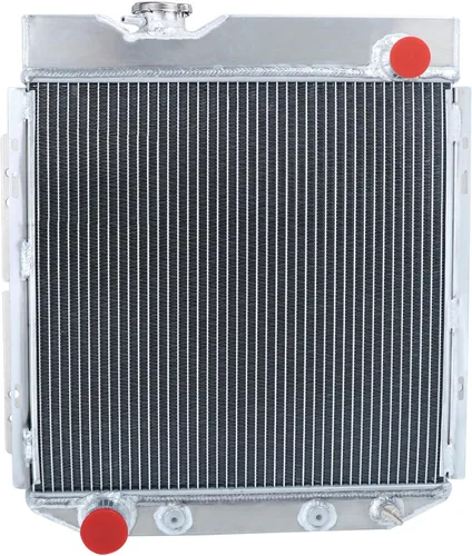 Miniatura 3 de Radiador Ford 8N, radiador de aluminio de 3 filas compatible con Ford Mustang Comet Falcon Ranchero V8 Swap AT 1960-1966, radiador Mustang 1965 66
