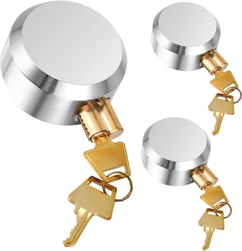 Miniatura 7 de Hotop 2 candados de grillete oculto, bloqueo de disco con llave igual para remolque, candados de 2-7/8 pulgadas, candados ocultos resistentes con 4
