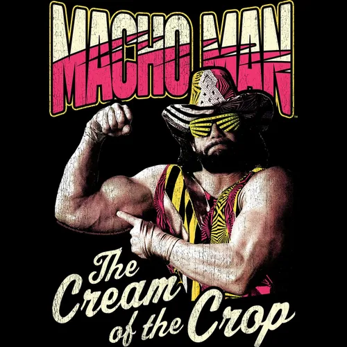 Miniatura 2 de American Classics Macho Man Cream of The Crop Black Adult T-Shirt Tee