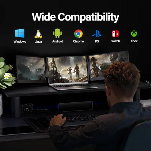 Miniatura 7 de Setclod Monitor extensor de pantalla para portátil actualizado, pantalla IPS FHD de 14.1 pulgadas, 1080P FHD IPS, extensor de monitor para laptop