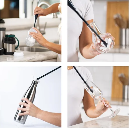 Miniatura 3 de Pequeños recambios: se seca dentro de botellas de agua estrechas, jarrones, copas de champán, decantadores, vasos delicados, reutilizables. La