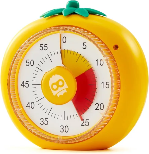 Miniatura 8 de Temporizador visual para niños, temporizador magnético de cuenta regresiva de 60 minutos para aula, oficina, cocina, con funcionamiento silencioso