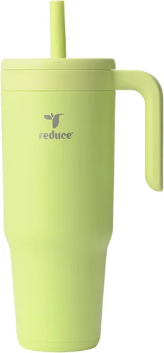 Miniatura 13 de REDUCE Chiller - Vaso térmico aislado al vacío de 40 onzas con pajita de silicona a prueba de derrames, tapa de Tritán sostenible con marcadores