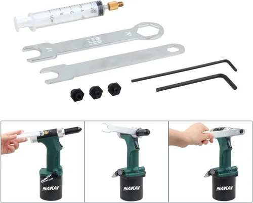Miniatura 5 de SAKAI Sanhe - Remachadora hidráulica neumática S50 No es estilo de succión automática