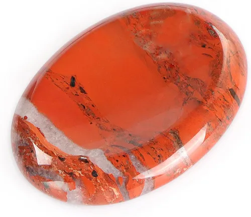 Miniatura 10 de Artistone Juego de 2 piedras de sangre africanas para el pulgar, piedras curativas naturales pulidas para chakras, para aliviar el estrés