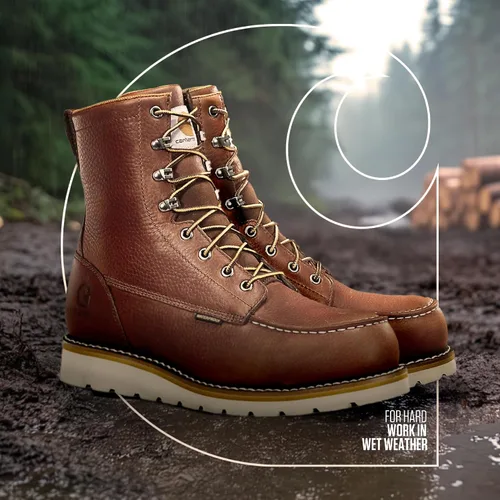 Miniatura 2 de Carhartt Botas de trabajo Wp de 8 pulgadas con punta de acero para hombre