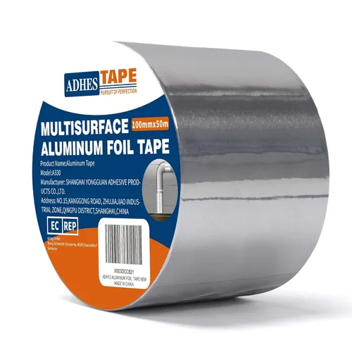 Miniatura 12 de Cinta de aluminio de grado premium ADHES, 2 pulgadas x 210 pies (70 yardas), cinta resistente al calor de 80°C a 100°C, cinta adhesiva