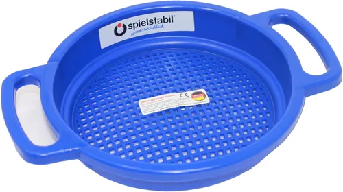 Spielstabil - Juguete de playa grande con tamiz de arena (un tamiz incluido, los colores varían), fabricado en Alemania