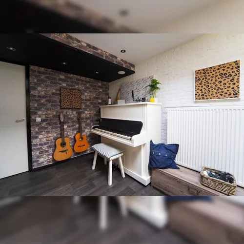 Miniatura 3 de Dundee Deco Paneles de pared 3D de imitación de ladrillo - Revestimiento, paneles de pared de aspecto de piedra gris y marrón, revestimiento