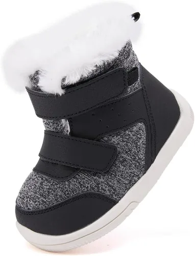 Miniatura 84 de BMCiTYBM Botas de nieve de invierno para bebés y niños pequeños, de piel sintética, cálidas, antideslizantes, zapatos para primeros pasos