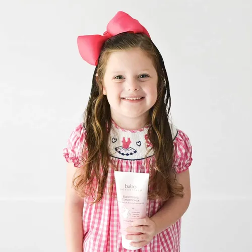 Miniatura 3 de Babo Botanicals Acondicionador suavizante con aceite de onagra, aceite de coco y provitamina B5 - Para bebés, niños y adultos con cabello ondulado