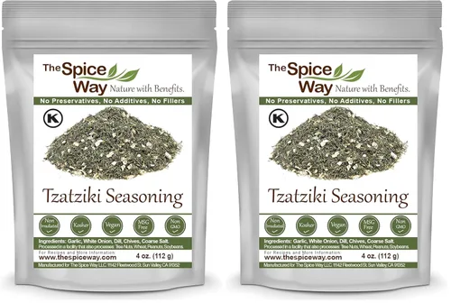 Miniatura 8 de The Spice Way - Dip de condimento Tzatziki (4 onzas) - Salsa Tzatziki Condimento griego para giroscopios, condimentos Souvlaki o salsa de yogur