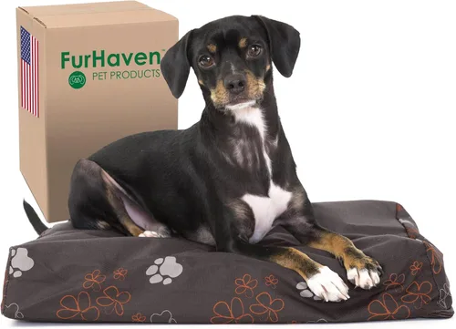 Miniatura 13 de Furhaven Cama ortopédica resistente al agua para perros grandes con funda extraíble lavable, para perros de hasta 95 libras – Colchón de lona Oxford