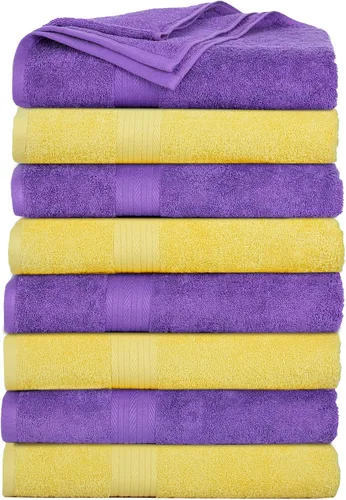 Miniatura 47 de Ample Decor Juego de 12 toallas de baño de 600 GSM, 100% algodón, 4 toallas de baño, 4 toallas de mano, 4 paños de lavado, absorbentes y suaves