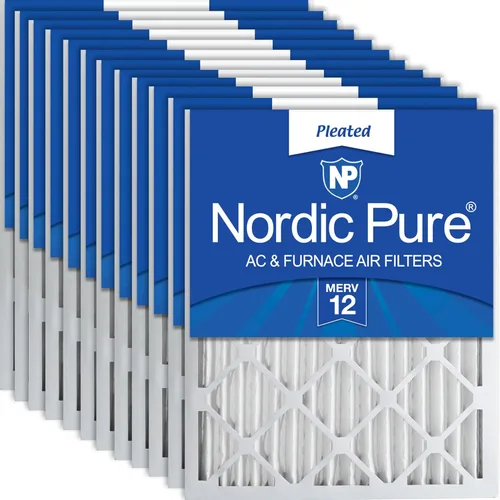 Miniatura 24 de Nordic Pure 18 x 25 x 2 (17 1/2 x 24 1/2 x 1 3/4) de carbono puro plisado reducción de olores Merv 8 filtros para horno, paquete de 3