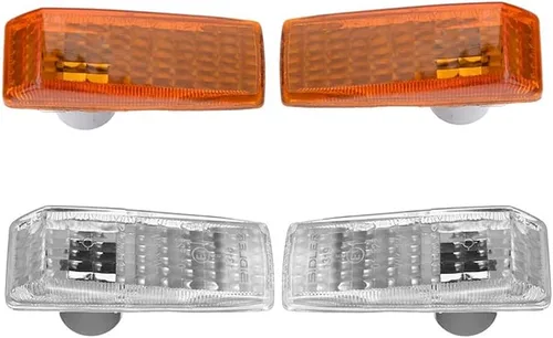 Miniatura 9 de Riloer Cubiertas de luz de señal de giro ABS, carcasa de lámpara de repetidor de luz de señal de marcador lateral sin bombilla, compatible