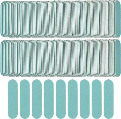 Miniatura 8 de Mini lima de uñas a granel 300 piezas (grano 180/240), limas de uñas desechables de doble cara, tableros de esmeril para el hogar o herramientas
