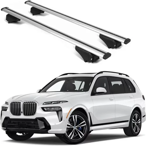 Miniatura 22 de ERKUL Barras transversales de techo de 220 libras para BMW X3 G01 2018-2024 Barras transversales de aluminio con bloqueo antirrobo para techo