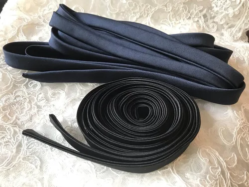Miniatura 5 de Cinta de satén de 140 pulgadas para corsé de boda, correas con cordones en la espalda, cinta con cordones para reemplazo de cremallera trasera