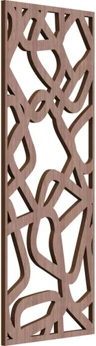 Miniatura 65 de Acme Paneles de pared decorativos de madera con calado, 9 3/8 pulgadas de ancho x 24 3/8 pulgadas de alto x 1/4 de alto, roble rojo
